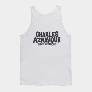 Charles Aznavour - Sinatra Français Tank Top